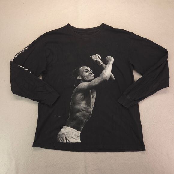 XXXtentacion Rap Graphic Crew Neck Long Sleeve T-Shirt Adult Mens Size L Black - Picture 2 of 9